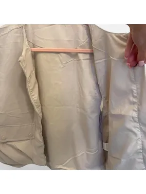 Beige Zip Vest Tan Size XS thumbnail 3