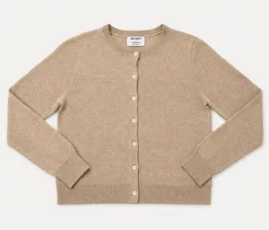 Old Navy Beige Button Front Crewneck Cardigan Sweater Size Small thumbnail 1
