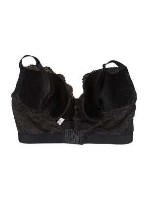 Victoria’s Secret Lightly Lined Demi Bra Black Lace Logo Band 34DD thumbnail 5