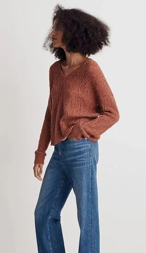 Madewell Alna V-Neck Sweater thumbnail 9