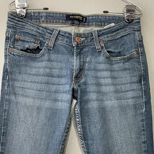 Levis Too Superlow 524 Jeans Size 9 Blue Denim 30X30 Slim Straight Cigarette thumbnail 2
