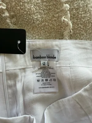 Bamboo Blonde linen shorts White Size 12 thumbnail 4