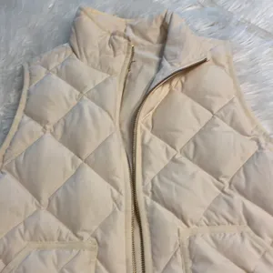 J.Crew Puffer Vest size S BNWOT length 25” bust 36” color cream thumbnail 15