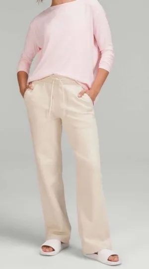 Lululemon Loungeful Straight Leg Pant Bone Size 6 Fleece Sweatpants thumbnail 1