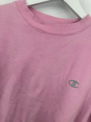 Vintage Y2K Champion Pastel Pink Pullover Sweatshirt thumbnail 8