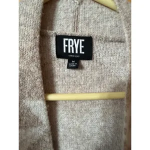 Frye Womens‎ M Aztec Print Open Front Cardigan Sweater Pockets Long Sleeve boho thumbnail 5