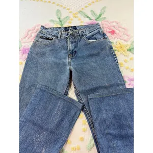LEE Jeans Women's Flare Blue Denim Glitter Sparkle Style 5 Made‎ in Mexico thumbnail 3