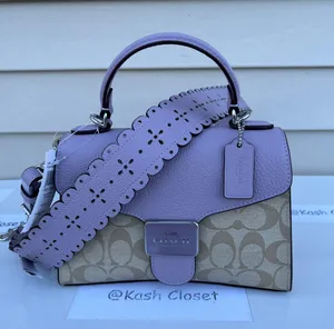 Coach Top handle Satchel with crossbody strap In Signature Canvas thumbnail 1