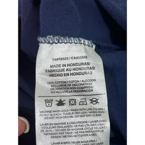 Nike 00 Star Graphic Athletic Cut Cotton T-Shirt Women‎ XL Navy Orange Workout thumbnail 6