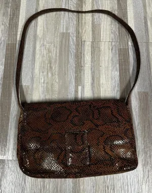 Relic Shoulder Bag Womens Brown Snakeskin Faux Leather thumbnail 1