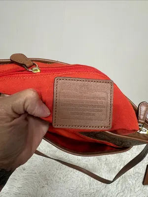 Coach Varsity Stripe Large File Rowan Crossbody Bag Purse thumbnail 15