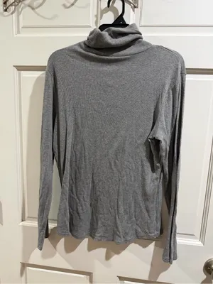 Harley-Davidson Gray Black Logo Turtleneck Pullover Size Large thumbnail 3