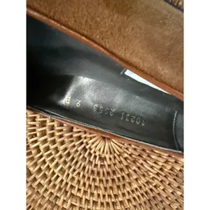 Apart Womens Brown‎ Suede Studded Pointed Toe Loafers Flats Size 9 B thumbnail 4