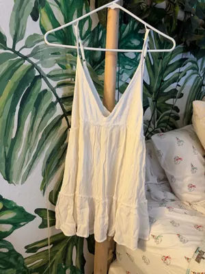 Boutique White cover-up/ sundress with shorts thumbnail 4
