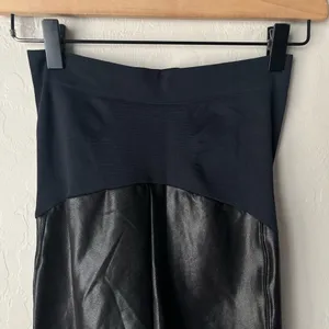 Spanx mama maternity faux leather leggings black XS NEW thumbnail 7
