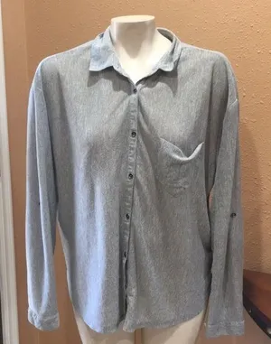 Bdg striped Button down blouse thumbnail 1