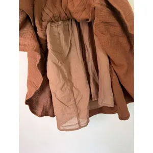 IYF Brown Sleeveless 100% Cotton Mini Dress Lined Festival Concert S NWT thumbnail 7