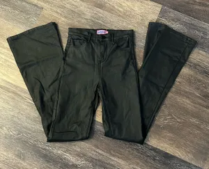 Edikted Faux Leather Flared Pants thumbnail 1