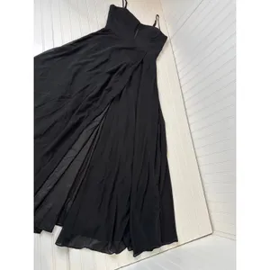Lulus Stunning Grace Black Cutout A-Line Chiffon Maxi Dress Medium NWOT thumbnail 2