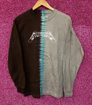 Metallica Split Dye Rock tie dye L/S shirt size small. thumbnail 1