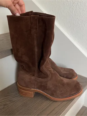 Frye Campus 12R Brown Boots in Brown Brownie Suede NWOB thumbnail 5