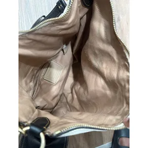 Coach Elle Hobo Colorblock Leather Shoulder Bag Chalk‎ Taupe Black 3154 thumbnail 4
