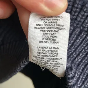 For The Republic Cotton Crewneck Sweater (Sz XL) Blue Distressed Cable Knit thumbnail 6