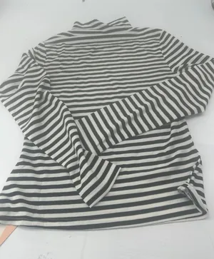 Women’s Striped Long-Sleeve Tee - Black & White thumbnail 1