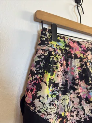 Lululemon Calm Tides Lined Running Short 2.5" Stencil Blossom Pink Multi thumbnail 4