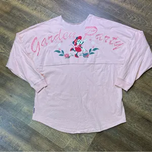 Disney Parks 2019 Epcot Flower Garden Party Festival Spirit Jersey Medium Minnie thumbnail 1