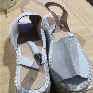 SHEIN Cream Espadrille Flats thumbnail 2