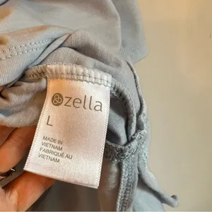 Zella Blue Long Sleeve Hi-Low Activewear T-Shirt | L thumbnail 5