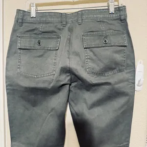 J.Crew Womens Gray Utility Patch Pocket Pants High Rise Slim Straight Size 8 thumbnail 2