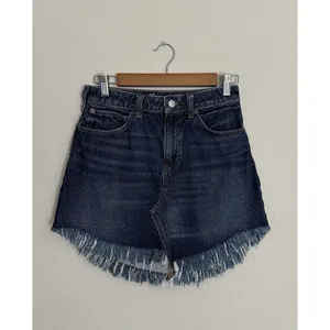 Free People High Waist Bailey Denim Mini skirt 26 thumbnail 3