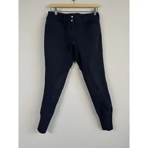Equine Couture‎ Horse Riding Schooling Breech Navy Embroidered Women’s 30 Pants thumbnail 9