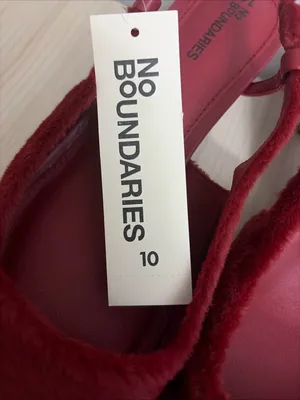No Boundaries New! Women’s Faux Fur Slingback Kitten Heels Size 10 thumbnail 5