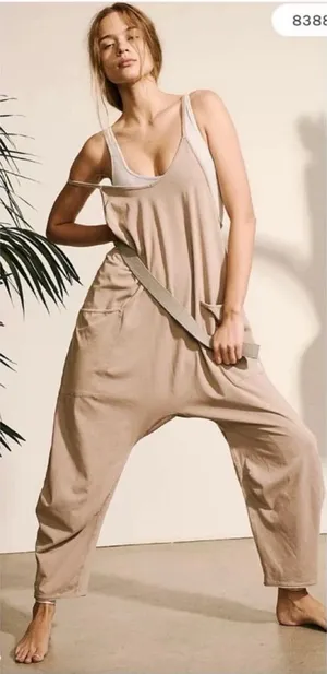 🩶✨ Free People Movement Hot Shot Onesie Jumpsuit‎ Women’s Small Oversized 🩶✨ thumbnail 1