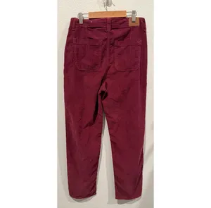 AMERICAN EAGLE Burgundy Baggy Mom Pockets Pants thumbnail 5