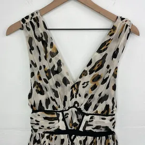 Victoria’s Secret Leopard Print Sleeveless Baby Doll Flowy mini dress Y2K size 0 thumbnail 3