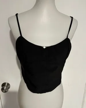 Tiger‎ Mist Women's Black Crop-top - Size XL - NEW With Tags. thumbnail 1