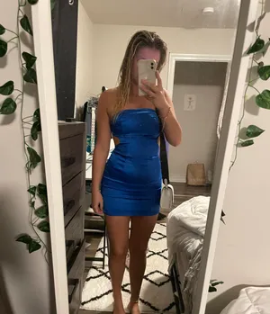 Sky Moon Royal Blue Mini Dress thumbnail 3