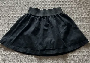 Miley Cyrus Max Azria‎ Black Elastic Waist Flare Skirt Womens Medium M Y2K Retro thumbnail 1