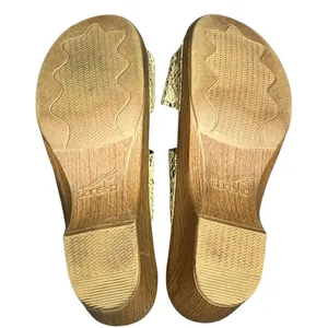 Dansko‎ Sophie Wedge Sandals 11-11.5 Beige Snakeskin Leather Slip On Clogs Shoes thumbnail 10