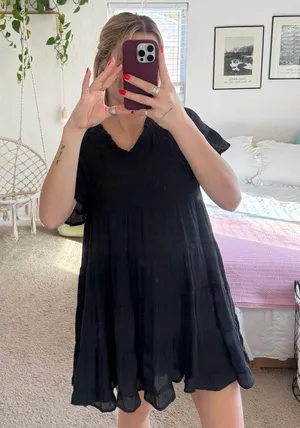 &merci Black mini dress thumbnail 4