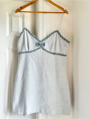 LoveShackFancy Novara Tweed Mini Dress thumbnail 4