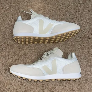 Veja Rio Branco‎ Alveo Mesh Suede Leather Sneakers White Pierre / Natural 12 thumbnail 6
