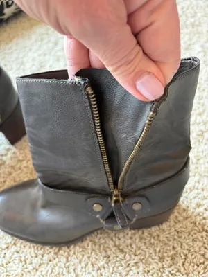 Franco Sarto Benton Moto Harness Leather Ankle Boots 9M Boho Western thumbnail 8