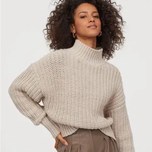 H&M Chunky Knit Turtleneck Boxy Sweater thumbnail 1