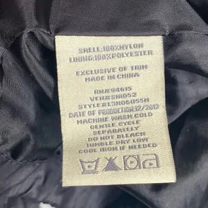 Hawk & Co Black Hooded Rain Coat Jacket Medium Style L3H06055H thumbnail 9