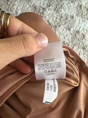 Express Sleeveless bodysuit Top - Peachy Nude thumbnail 6